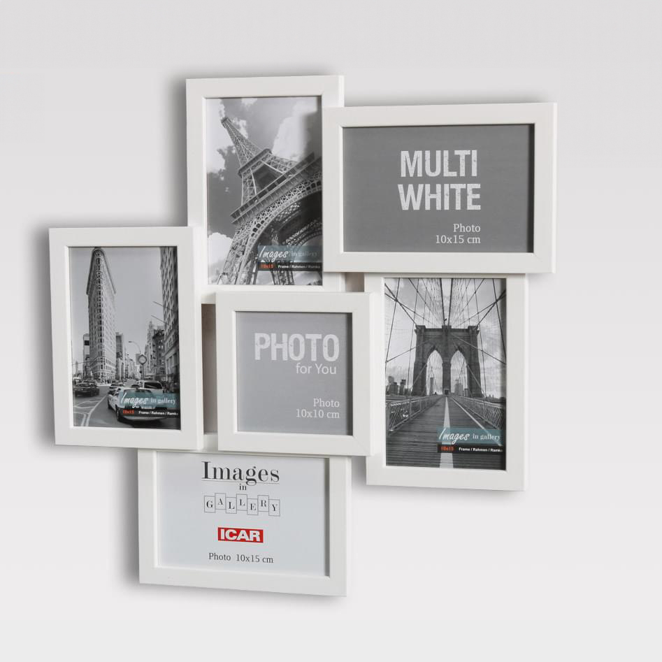 Holzrahmen Galerie MULTI WHITE 61 1 weiß